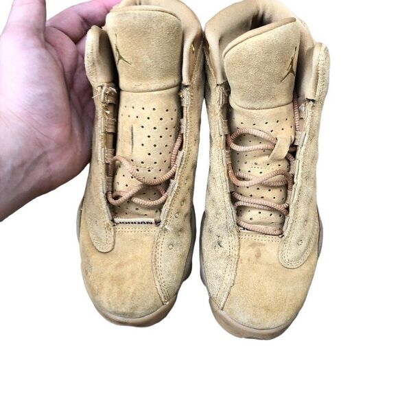 RARE 2017 Air Jordan 13 Retro Wheat Size 5.5 Brown Suede - Picture 3 of 16